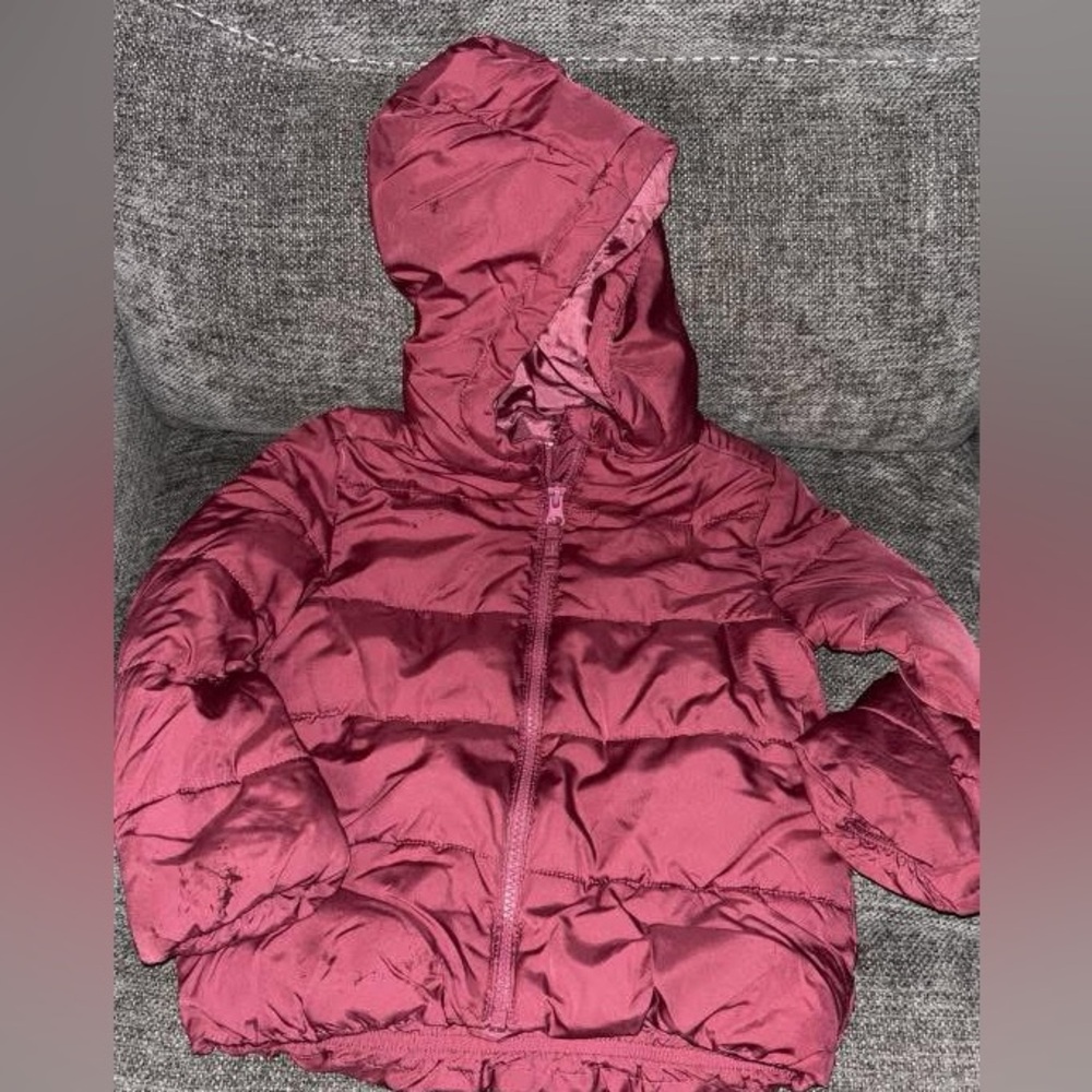 The Children's Place Maroon Puffer Jacket